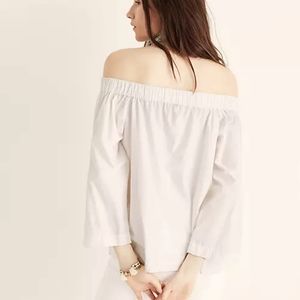 Madewell Poplin Off-The-Shoulder Top